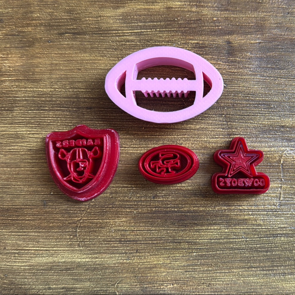 NFL Team Logo Polymer Clay Cutter Set